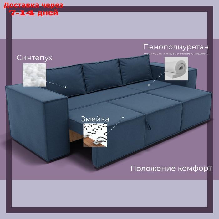 Угловой диван "Хилтон 2", ПЗ, механизм выкатной, угол правый, велюр, цвет квест 024 - фото 5 - id-p226990334