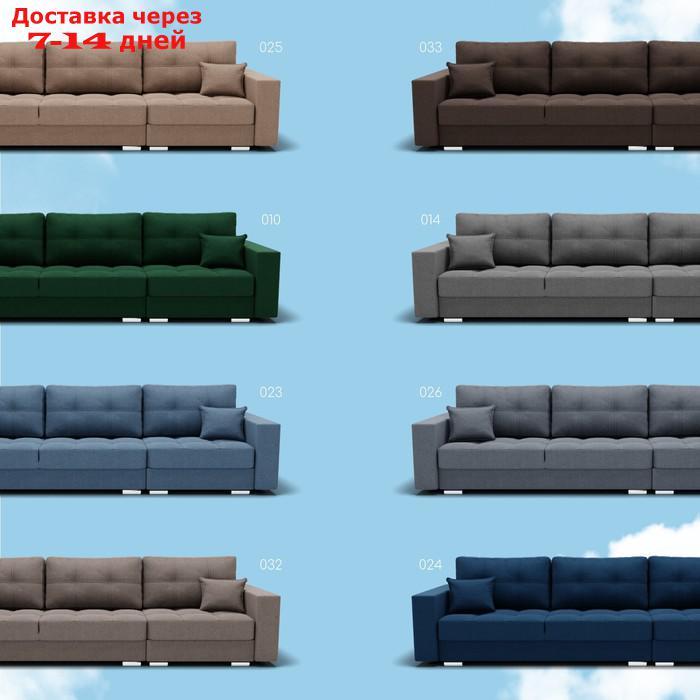 Угловой диван "Талисман 2", ПЗ, механизм пантограф, угол правый, велюр, цвет квест 024 - фото 8 - id-p226990342