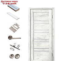Комплект двери для санузла ЭКОШПОН 282 Ель альпийская, мателюкс 900х2000х36
