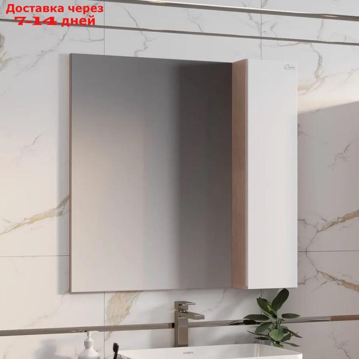 Шкаф-зеркало для ванной комнаты Onika "Алеста 80", правый 80х15,4х81,6 см - фото 3 - id-p226957367