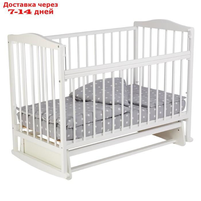 Кровать детская Фея 204, с маятником, цвет белый - фото 1 - id-p226938963