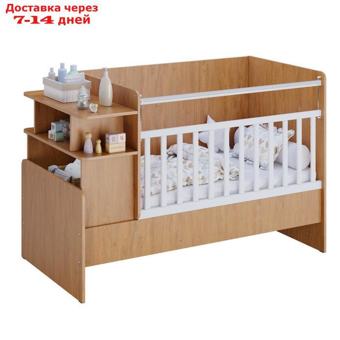 Кроватка-трансформер детская Polini Kids Ameli 1150, цвет белый-натуральный - фото 1 - id-p226938973