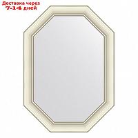 Зеркало Evoform в багетной раме, 60 мм, 51х71 см, цвет белый с серебром