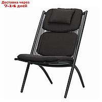 Кресло Hakon, 600×800×850 мм, искусственный ротанг, цвет чёрный