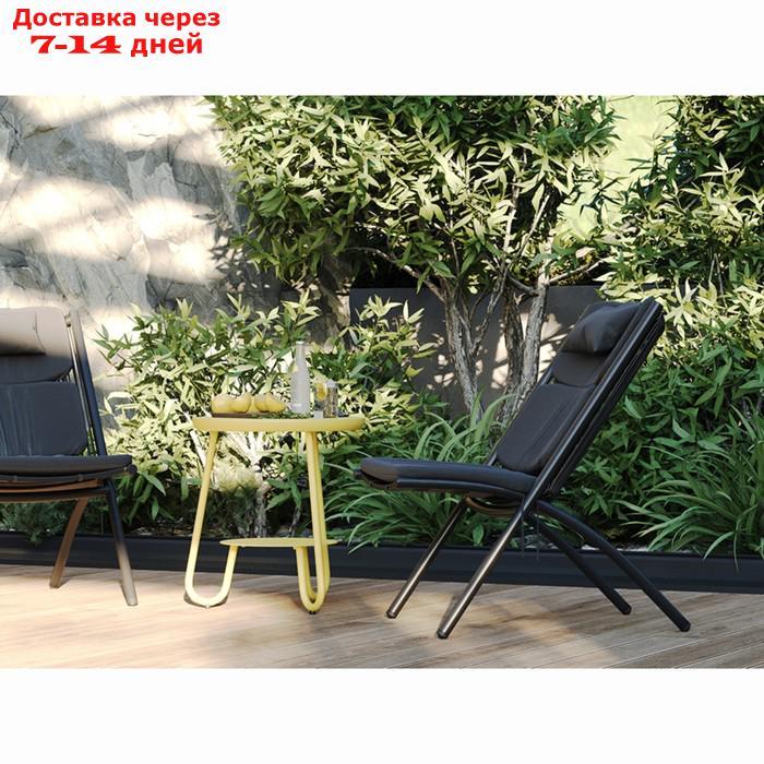 Кресло Hakon, 600×800×850 мм, искусственный ротанг, цвет чёрный - фото 3 - id-p226952140