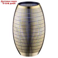 Декоративная ваза из стекла с золотым напылением, 143×143×235 мм, цвет золотой