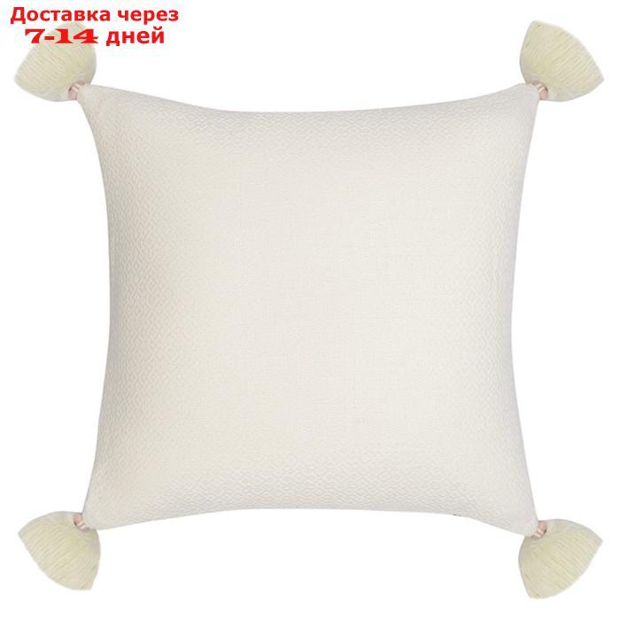 Подушка декоративная с кисточками и вышивкой Geometry Ethnic, размер 45х45 см - фото 2 - id-p226976811