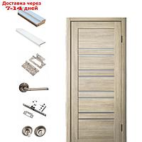 Комплект двери для санузла ЭКОШПОН 282 Ясень латтэ, мателюкс 900х2000х36
