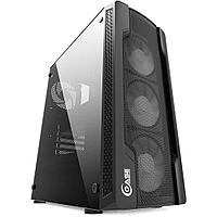 Powercase CMIXB-F4 Корпус Mistral X4 Mesh, Tempered Glass, 4x 120mm fan, чёрный, ATX (CMIXB-F4)