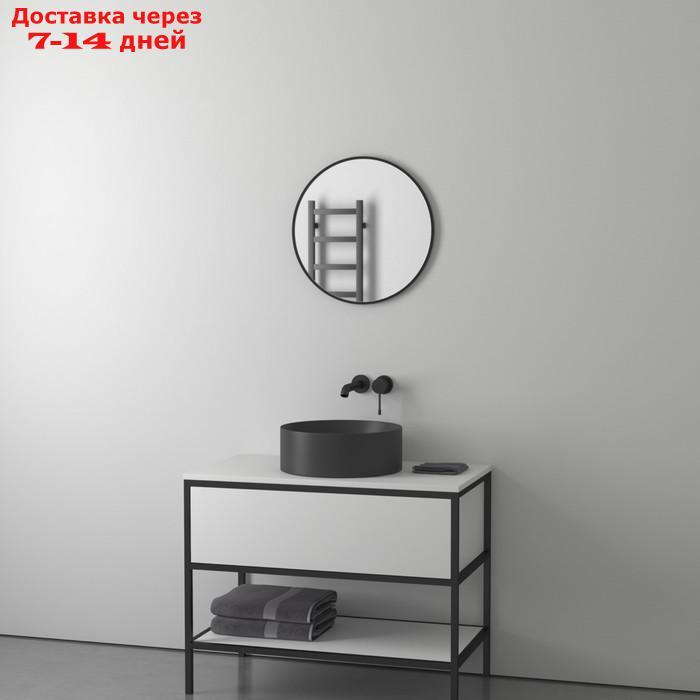 Зеркало в раме d 50 см, EVOFORM, цвет чёрный - фото 3 - id-p226999489