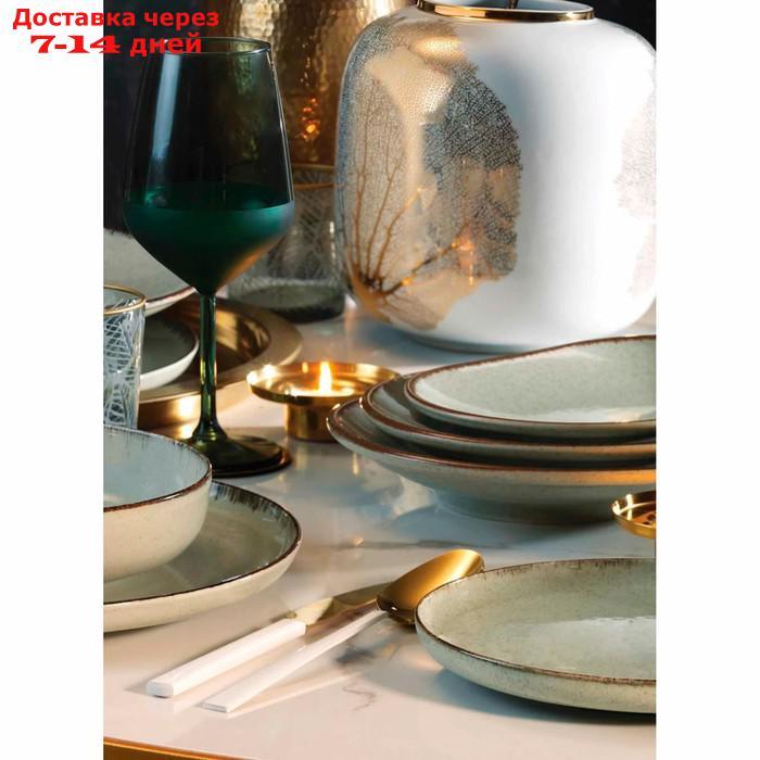 Тарелка обеденная Kutahya Pearl Mood, зелёный - фото 4 - id-p226997352