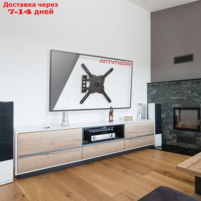 Кронштейн для телевизора Arm Media LCD-404 new черный 26"-55" макс.30кг настенный поворот и 102951 - фото 9 - id-p226952192