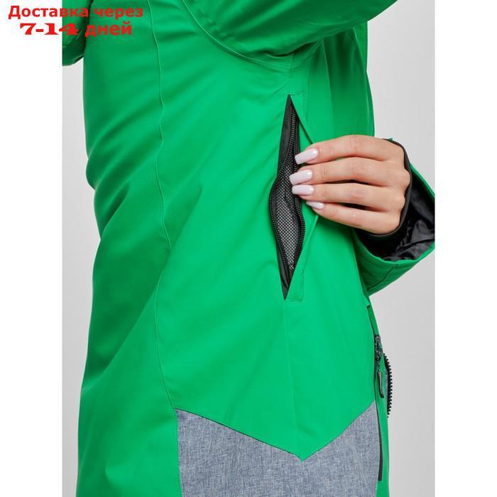 Горнолыжный костюм женский зимний, размер 46, цвет зелёный - фото 2 - id-p226973685