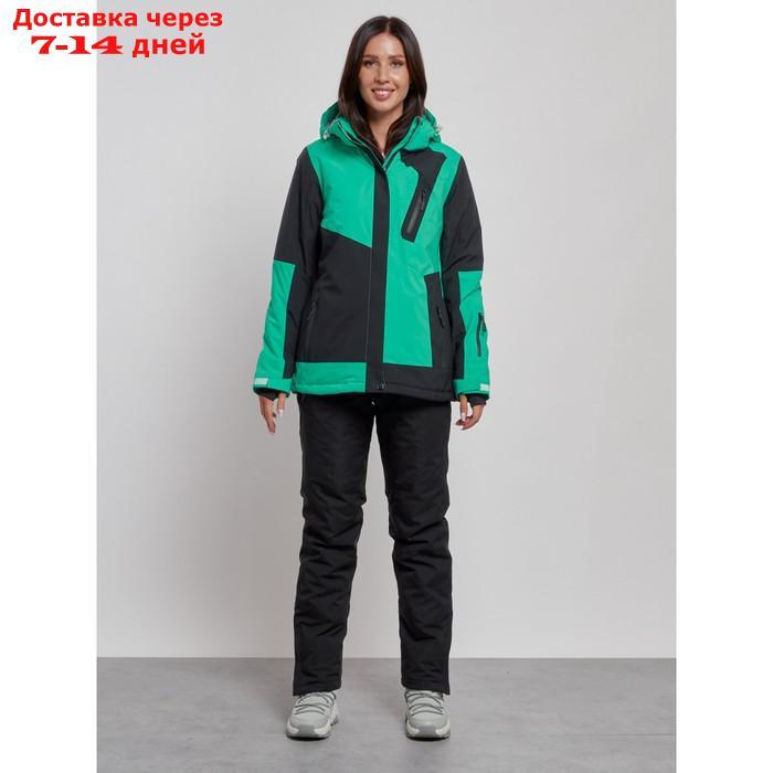Горнолыжный костюм женский зимний, размер 44, цвет зелёный - фото 1 - id-p226973686