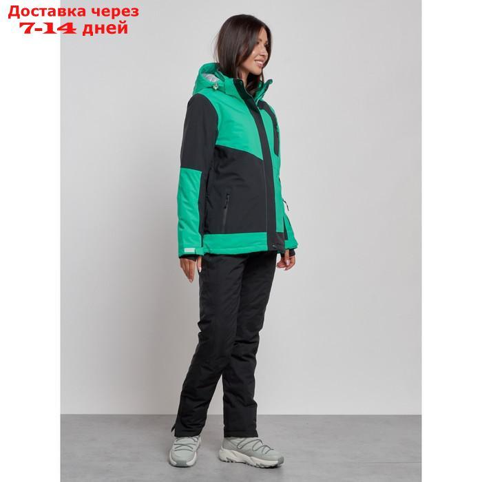 Горнолыжный костюм женский зимний, размер 44, цвет зелёный - фото 3 - id-p226973686