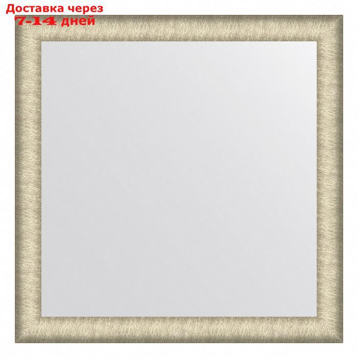 Зеркало Evoform в багетной раме, 59 мм, 73х73 см, цвет брашированное серебро - фото 1 - id-p226999512