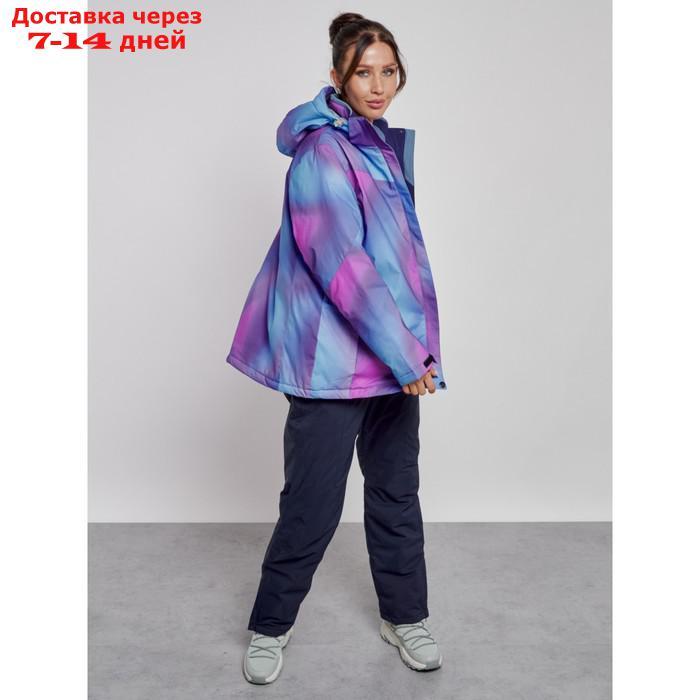 Костюм горнолыжный женский зимний, размер 58, цвет фиолетовый - фото 7 - id-p226965969