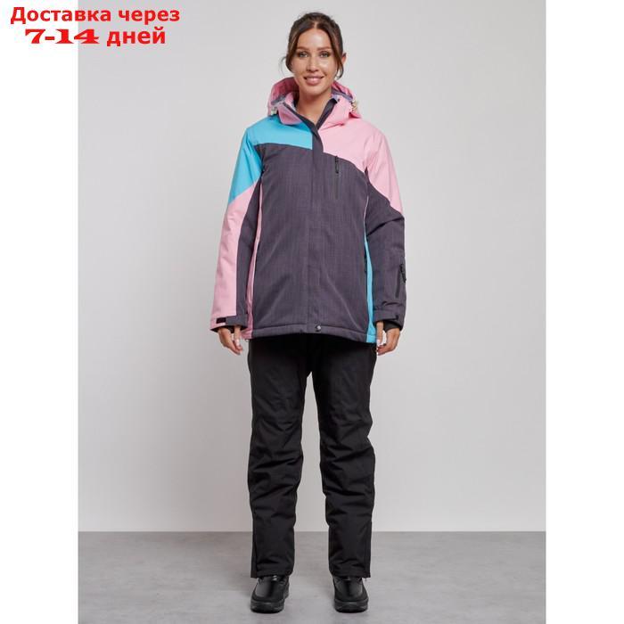 Горнолыжный костюм женский зимний, размер 60, цвет розовый - фото 1 - id-p226975053