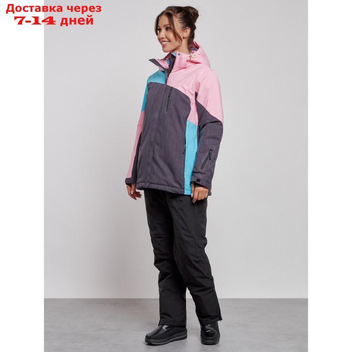 Горнолыжный костюм женский зимний, размер 60, цвет розовый - фото 3 - id-p226975053