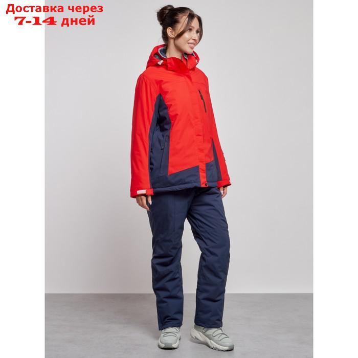 Горнолыжный костюм женский зимний, размер 60, цвет красный - фото 3 - id-p226975054