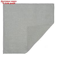 Салфетка сервировочная из стираного льна серого цвета Essential, размер 45х45 см