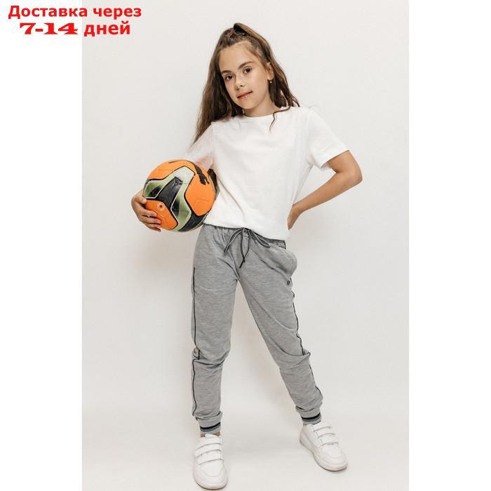 Брюки спортивные для девочек Isee, рост 140-146 см, цвет серый - фото 5 - id-p226939065