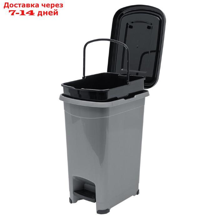 Бак для мусора HobbyLife 10 литров, с внутренним ведром, с крышкой и педалью - фото 1 - id-p226945860
