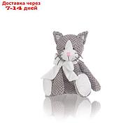 Мягкая игрушка Gulliver котик "Мурзик" с бантом, 35 см