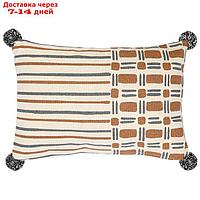 Подушка с геометрическим рисунком Abstract play Ethnic, размер 30х45 см