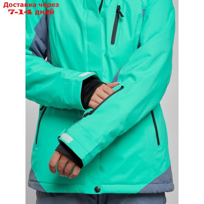 Горнолыжный костюм женский зимний, размер 44, цвет зелёный - фото 2 - id-p226975092