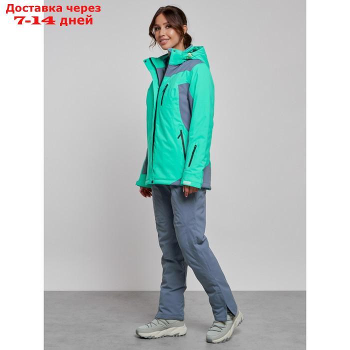 Горнолыжный костюм женский зимний, размер 44, цвет зелёный - фото 3 - id-p226975092