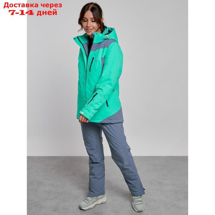 Горнолыжный костюм женский зимний, размер 44, цвет зелёный - фото 8 - id-p226975092