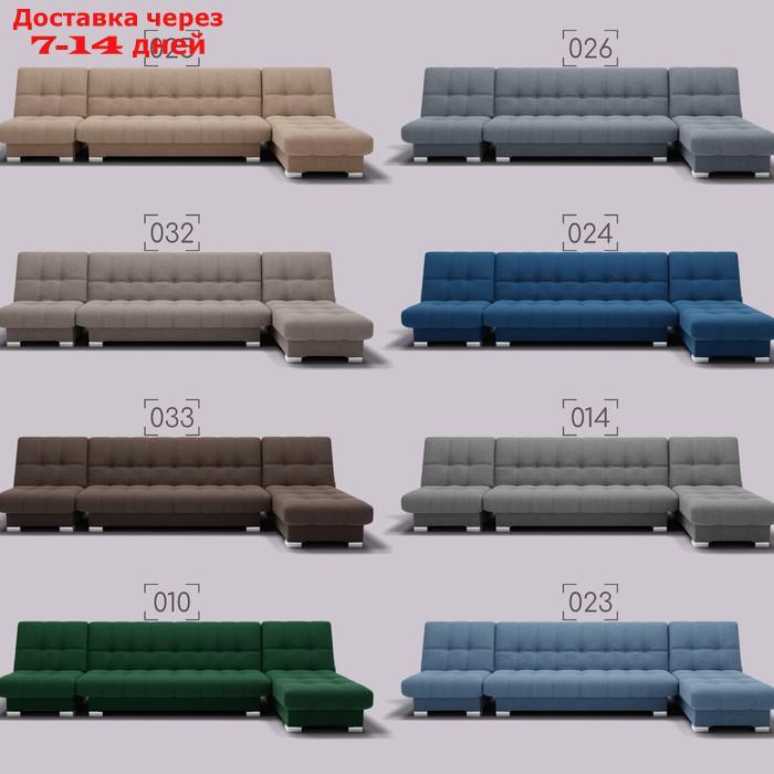 Угловой модульный диван "Хьюстон 3", ППУ, механизм книжка, велюр, цвет квест 024 - фото 8 - id-p226990512