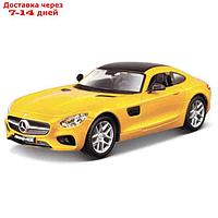 Машинка Bburago Mercedes-Amg Gt, Die-Cast, 1:32, цвет жёлтый