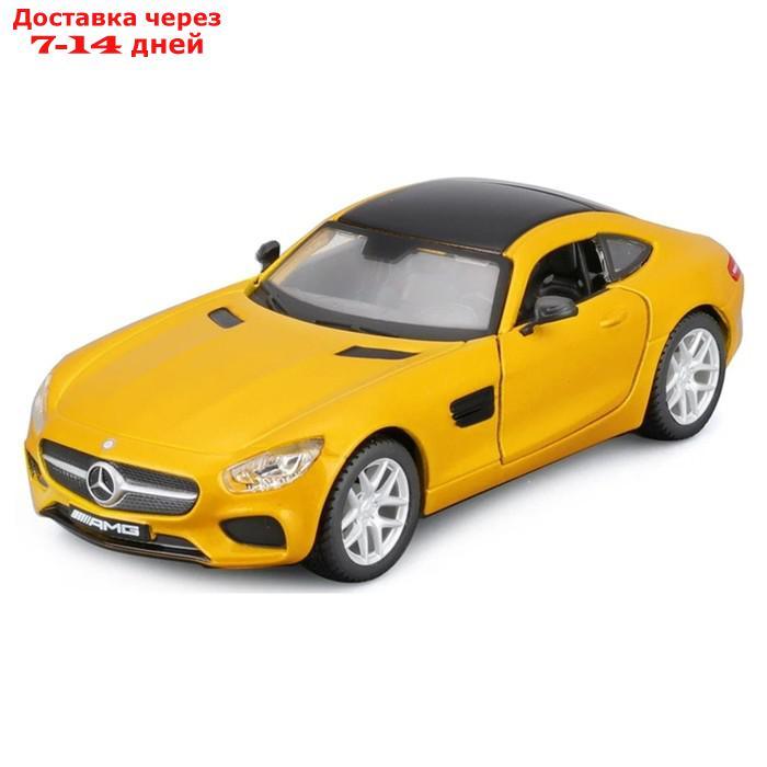 Машинка Bburago Mercedes-Amg Gt, Die-Cast, 1:32, цвет жёлтый - фото 2 - id-p226939107