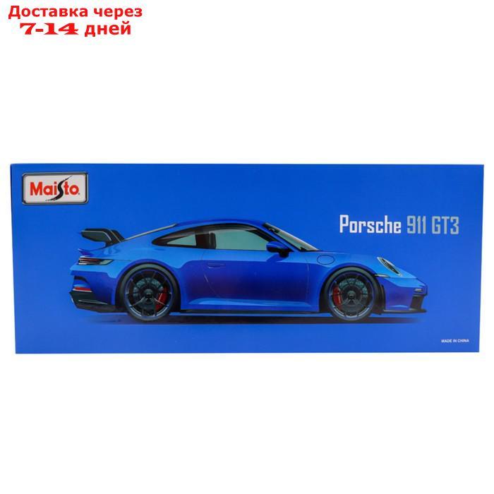 Машинка Maisto Die-Cast 2022 Porsche 911 GT3, 1:18, цвет чёрный - фото 5 - id-p226939108
