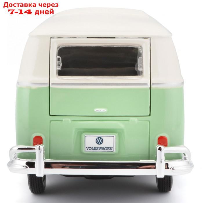 Машинка Maisto Die-Cast Volkswagen Van Samba, открывающиеся двери, 1:25, цвет зелёный - фото 5 - id-p226939109