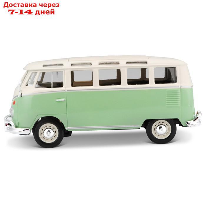 Машинка Maisto Die-Cast Volkswagen Van Samba, открывающиеся двери, 1:25, цвет зелёный - фото 10 - id-p226939109