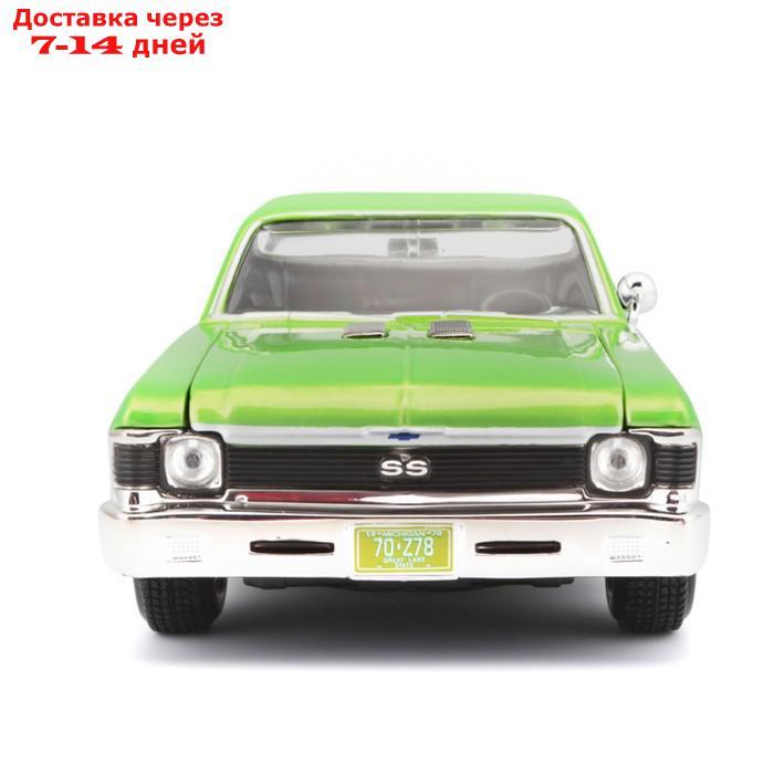 Машинка Maisto Die-Cast 1970 Chevrolet Nova SS, 1:24, цвет светло-зелёный - фото 2 - id-p226939112