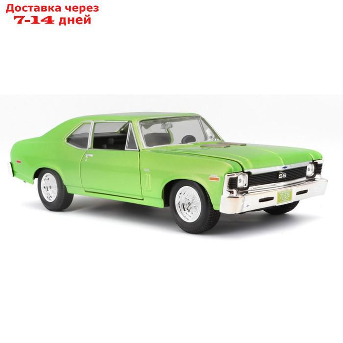 Машинка Maisto Die-Cast 1970 Chevrolet Nova SS, 1:24, цвет светло-зелёный - фото 3 - id-p226939112