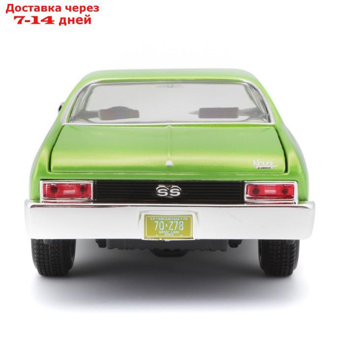 Машинка Maisto Die-Cast 1970 Chevrolet Nova SS, 1:24, цвет светло-зелёный - фото 4 - id-p226939112