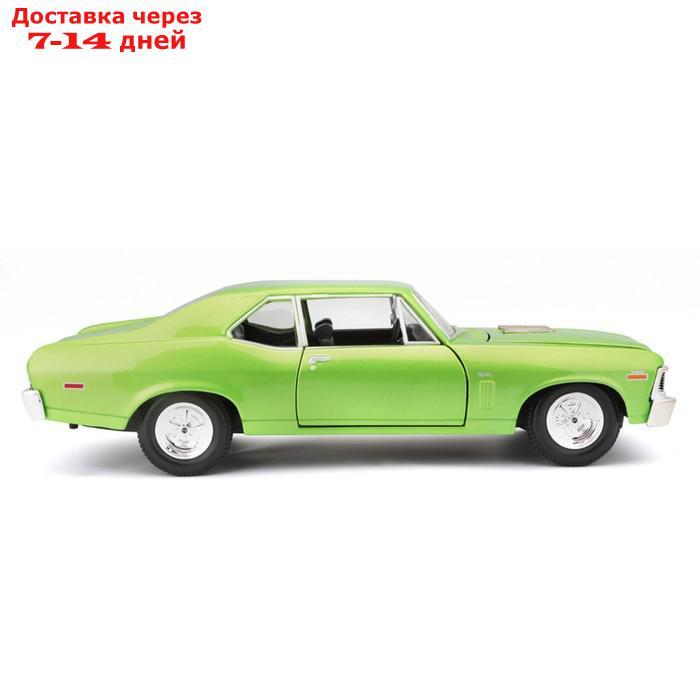 Машинка Maisto Die-Cast 1970 Chevrolet Nova SS, 1:24, цвет светло-зелёный - фото 5 - id-p226939112