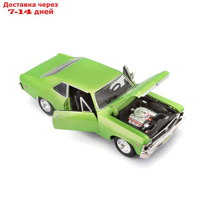 Машинка Maisto Die-Cast 1970 Chevrolet Nova SS, 1:24, цвет светло-зелёный - фото 8 - id-p226939112