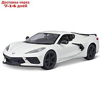 Машинка Maisto Die-Cast 2020 Chevrolet Corvette Stingray Coupe Z51, 1:24, цвет белый