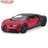 Машинка Bburago Bugatti Chiron Sport, Die-Cast, 1:32, цвет чёрно-красный