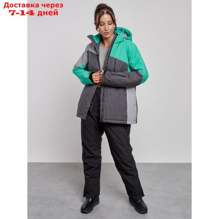 Горнолыжный костюм женский зимний, размер 56, цвет зелёный - фото 7 - id-p226975113