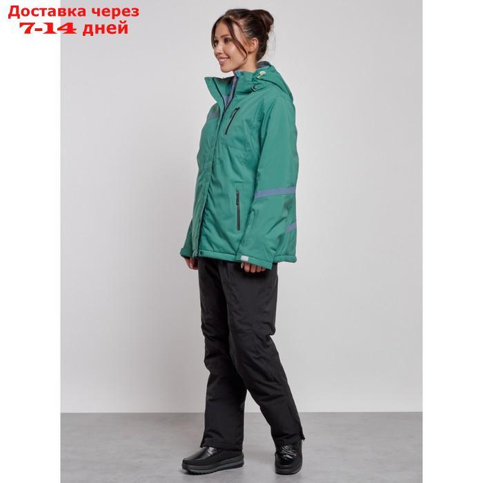 Горнолыжный костюм женский зимний, размер 60, цвет зелёный - фото 3 - id-p226975114