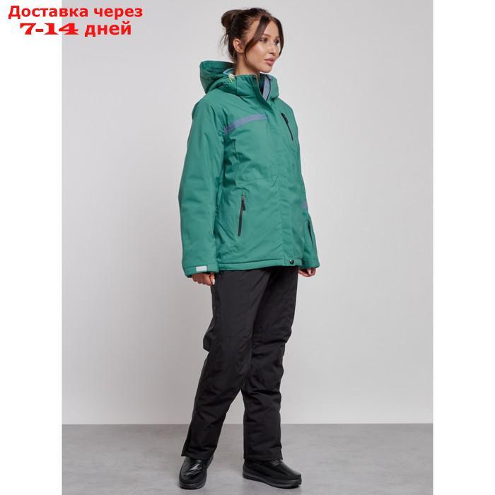Горнолыжный костюм женский зимний, размер 60, цвет зелёный - фото 4 - id-p226975114