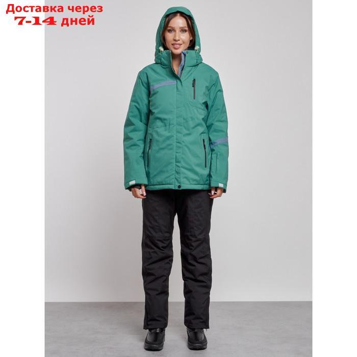 Горнолыжный костюм женский зимний, размер 60, цвет зелёный - фото 6 - id-p226975114