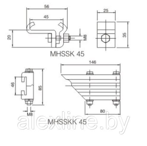 Зажимная клемма МХСЛК/МХССК/МХССКК - фото 1 - id-p227264633